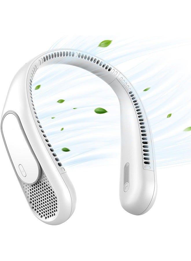 general Neck Fan, Hands Free Bladeless Neck Fans Portable Rechargeable, 6000 mAh Battery Operated Wearable Personal Fan, Cooling Neck Fan, 3 Speeds, USB Fan Gifts - Image 1