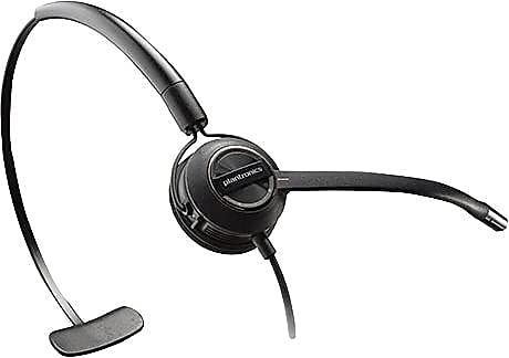 Poly Plantronics - EncorePro HW540 Convertible Headet - Wired Convertible (3 wearing styles) Headset with Boom Mic - Connect to your PC and/or Deskphone, One Size, Black - Image 2