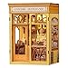 Cutefun Book Nook Kit DIY Miniature Dollhouse Kit 3D Creative Decorative Bookend 3D Wooden Puzzle for Adults Bookshelf Insert Library Decor with LED Light Cooking Bookstore - Image 2