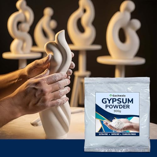 Gachwala Gypsum Powder 900gm | for Mushroom Cultivation, Grain Spawn & Substrate Preparation | Ideal Soil Conditioner for Gardening & Composting | Multi-Purpose Use in Crafts and Molds - Image 4