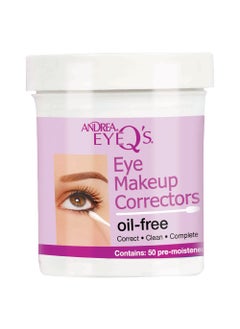 Andrea Andrea Eyeq's Oil-free Eye Make-up Correctors Pre-moistened Swabs, 50 Count 