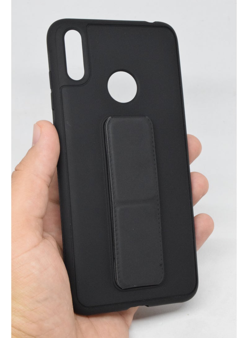 BORTONY Huawei Y7 2019 Case Silicone Camera Protected Shockproof With Finger Grip Stand Cover - Image 3