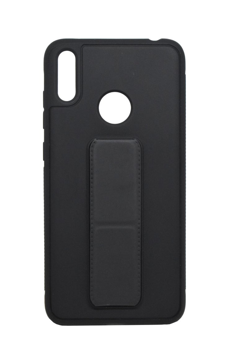 BORTONY Huawei Y7 2019 Case Silicone Camera Protected Shockproof With Finger Grip Stand Cover - Image 1