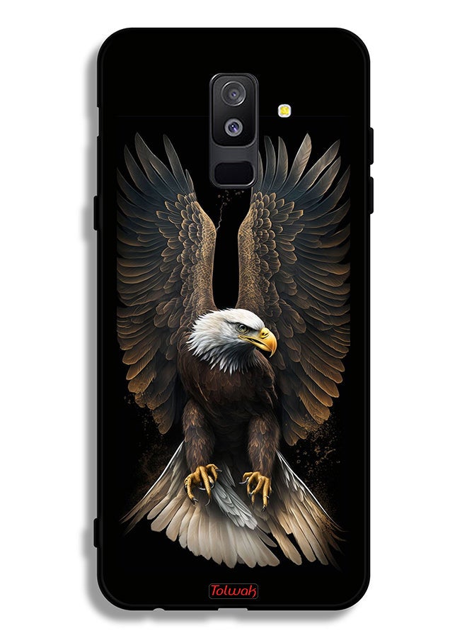 Tolwak Samsung Galaxy A6 Plus (2018) Protective Case Cover Eagle Spread Wings - Image 1