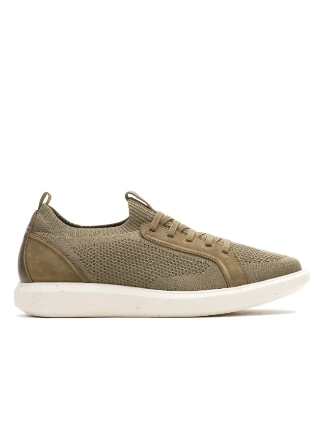 هاش بابيز HUSH PUPPIES Nile Knit Lace Up Shoes for Men - Dark Olive
