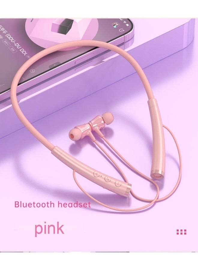 New Wireless Bluetooth Neckband Earphones with Long Battery Life - Sporty Design Compatible with Apple, Android, and Huawei - Image 4