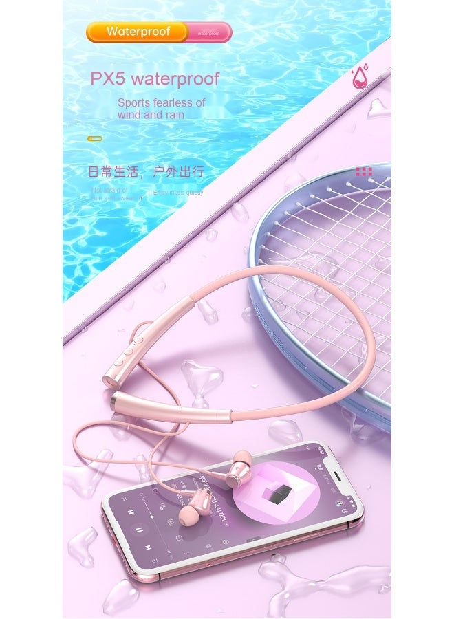 New Wireless Bluetooth Neckband Earphones with Long Battery Life - Sporty Design Compatible with Apple, Android, and Huawei - Image 5