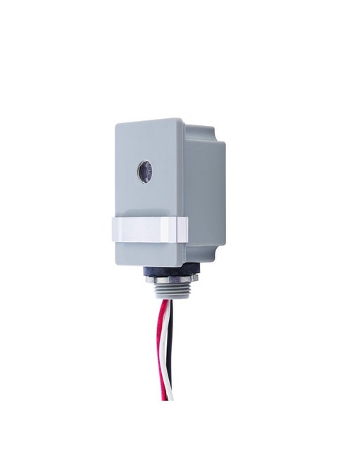 NSi Industries TORK RKP201 Outdoor 120-Volt Stem Mount Photocontrol with Light Adjustment Bar - Controls Lighting Dusk to Dawn - Compatible with Incandescent/Compact Fluorescent/Halogen/LED