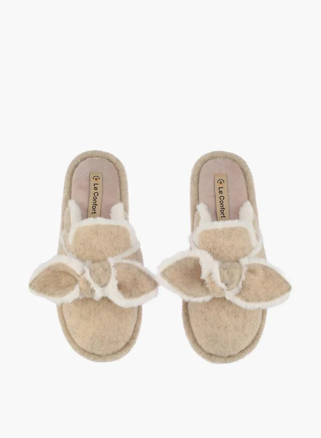 Le Confort Women Plush Bedroom Slippers