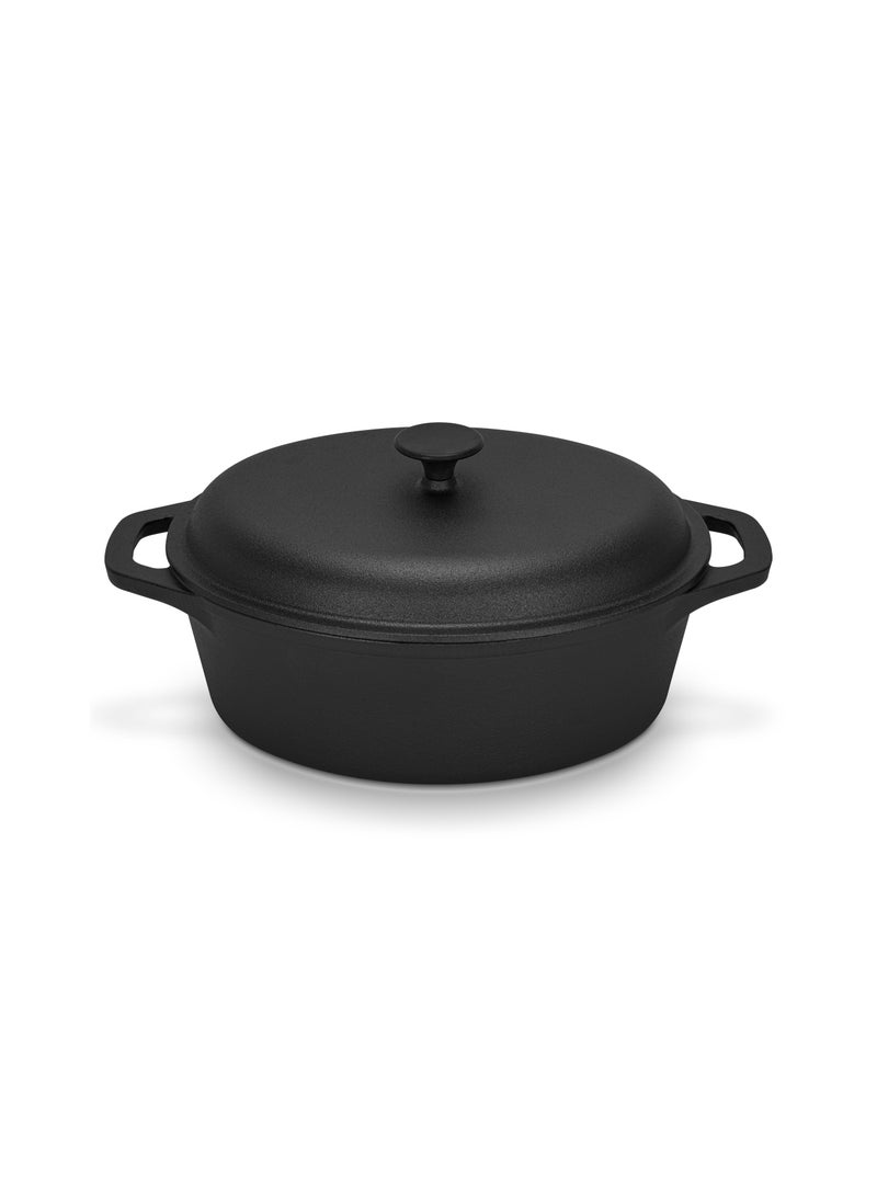 Fissman طاجن بغطاء من الحديد الزهر 33x26 سم/6 لتر مع غطاء من الحديد الزهر - Image 3