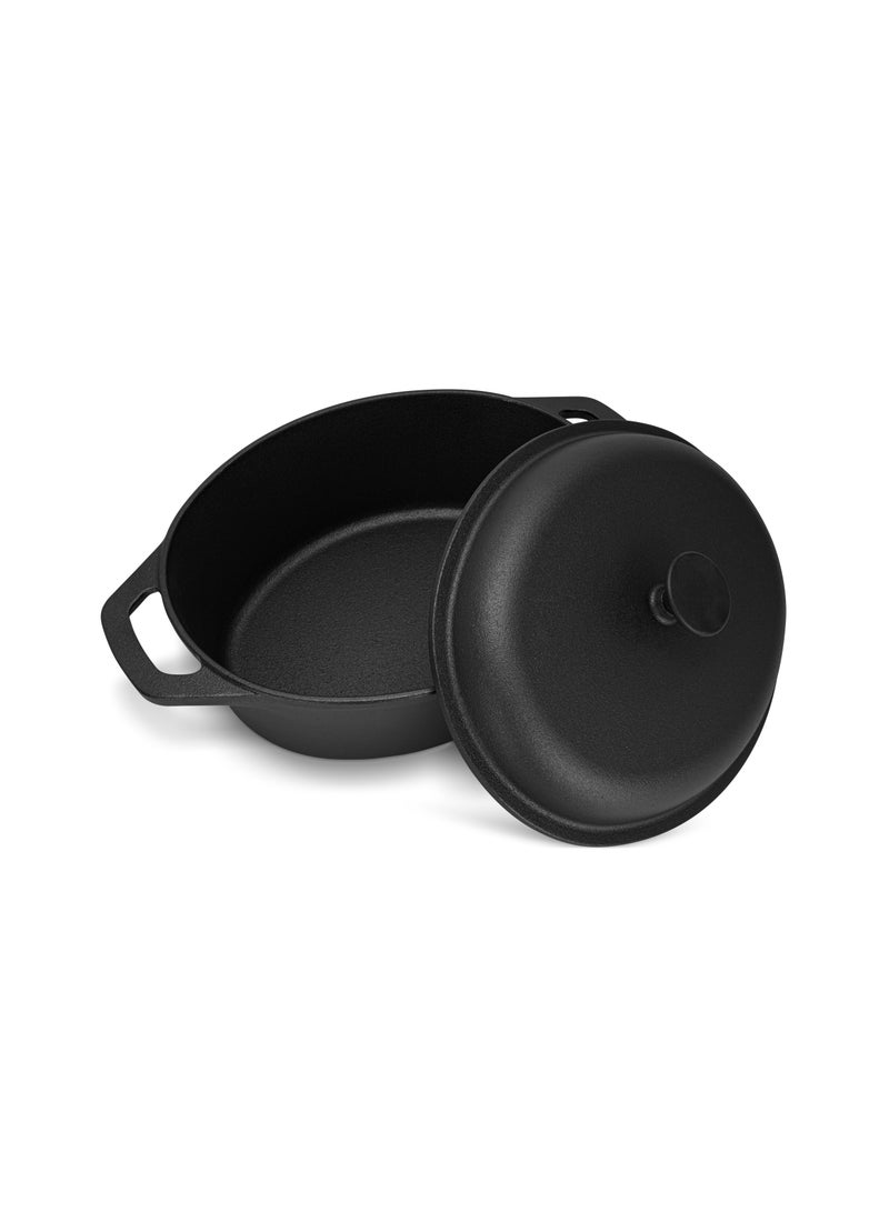 Fissman طاجن بغطاء من الحديد الزهر 33x26 سم/6 لتر مع غطاء من الحديد الزهر - Image 5