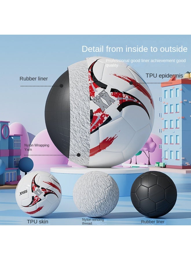 XTEP Official Children's Football, Size 5 For Primary School Students, Size 4 For Teenagers And Junior High School Students, Professional Match Training Ball - Image 3