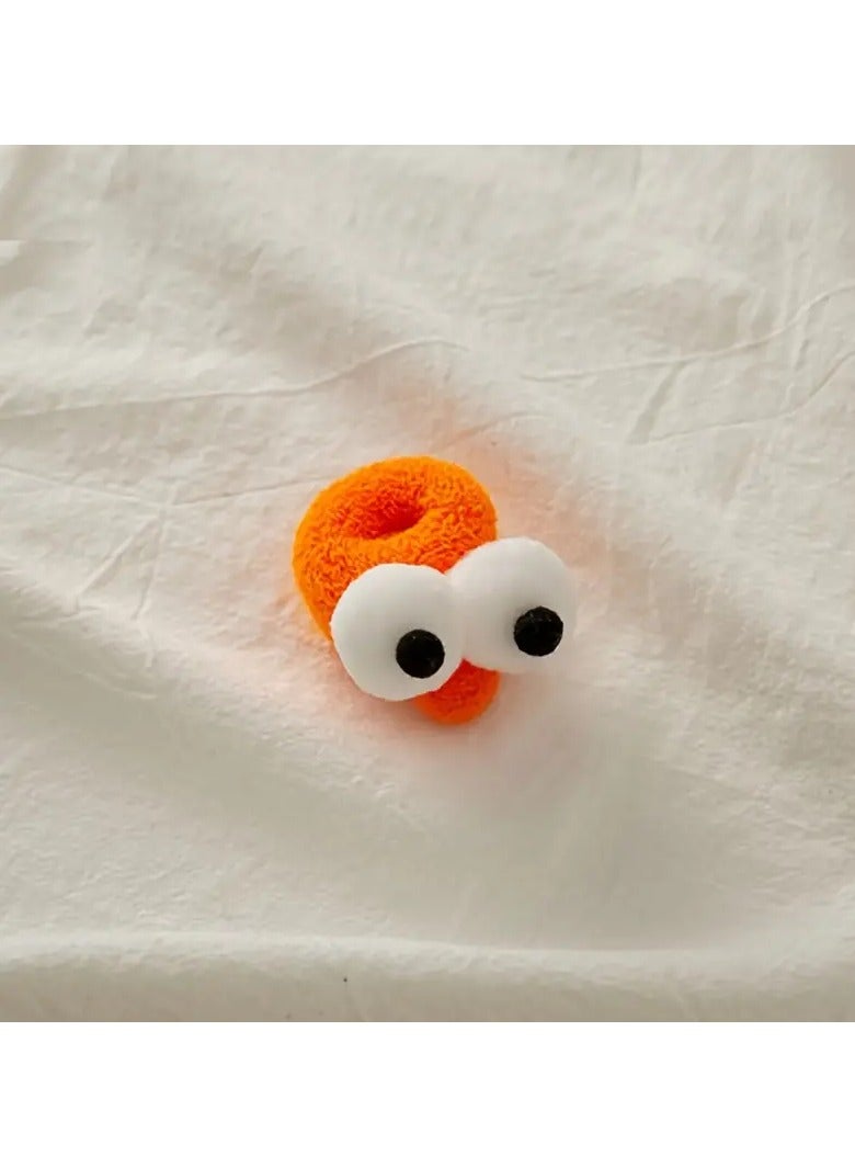 Goolsky 5pcs Girls Hair Tie Funny And Cute Big Eyes Hair Rope Hair Bands Hair Accessories Random Color - Image 5