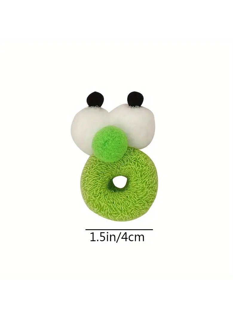 Goolsky 5pcs Girls Hair Tie Funny And Cute Big Eyes Hair Rope Hair Bands Hair Accessories Random Color - Image 3