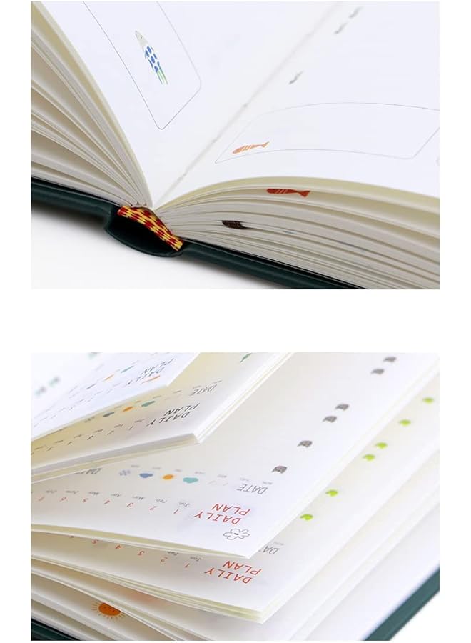 erorex Schedule Notebook Personal Daily Planner Journal Notepad Schedule Plan Appointment Notebook Memo Book Best Agenda Day Planner To Achieve Your Goals And Increase Productivity Pink - Image 2