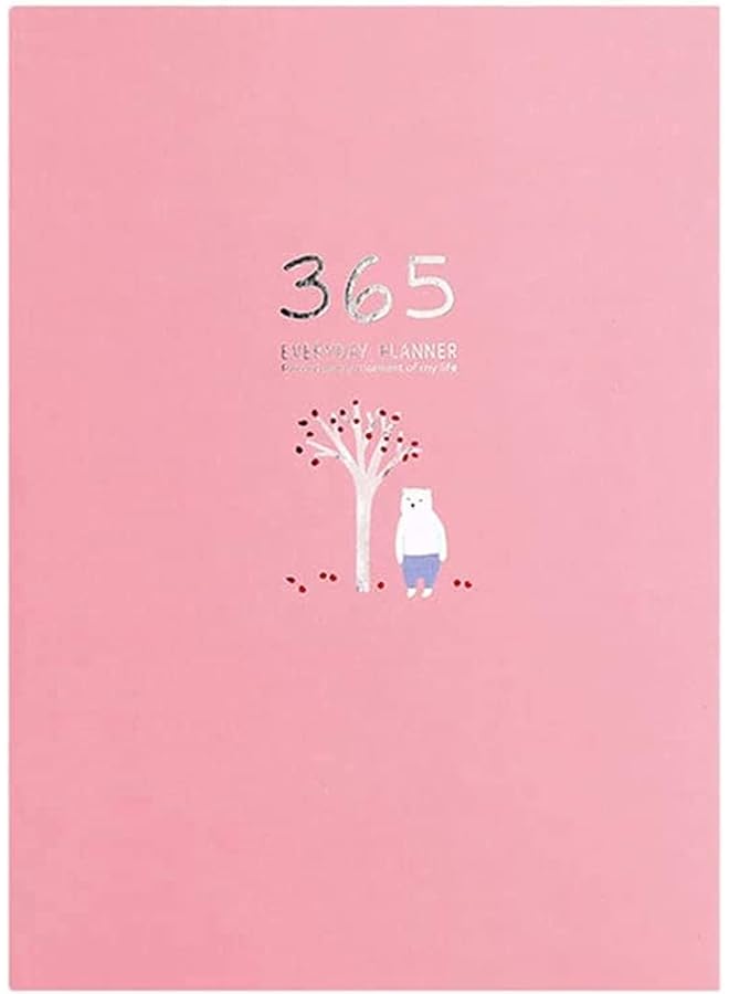 erorex Schedule Notebook Personal Daily Planner Journal Notepad Schedule Plan Appointment Notebook Memo Book Best Agenda Day Planner To Achieve Your Goals And Increase Productivity Pink - Image 1