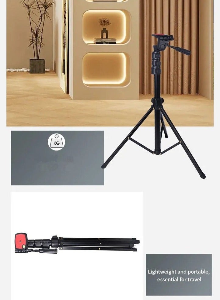 Jmary KP-2206 Multifunctional Adjustable Portable Camera Stand Tripod Stand Cell Phone Holder Floor Stand For Video Recording Stream And Vlog - Image 4