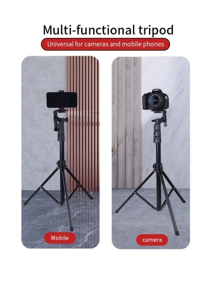 Jmary KP-2206 Multifunctional Adjustable Portable Camera Stand Tripod Stand Cell Phone Holder Floor Stand For Video Recording Stream And Vlog - Image 2