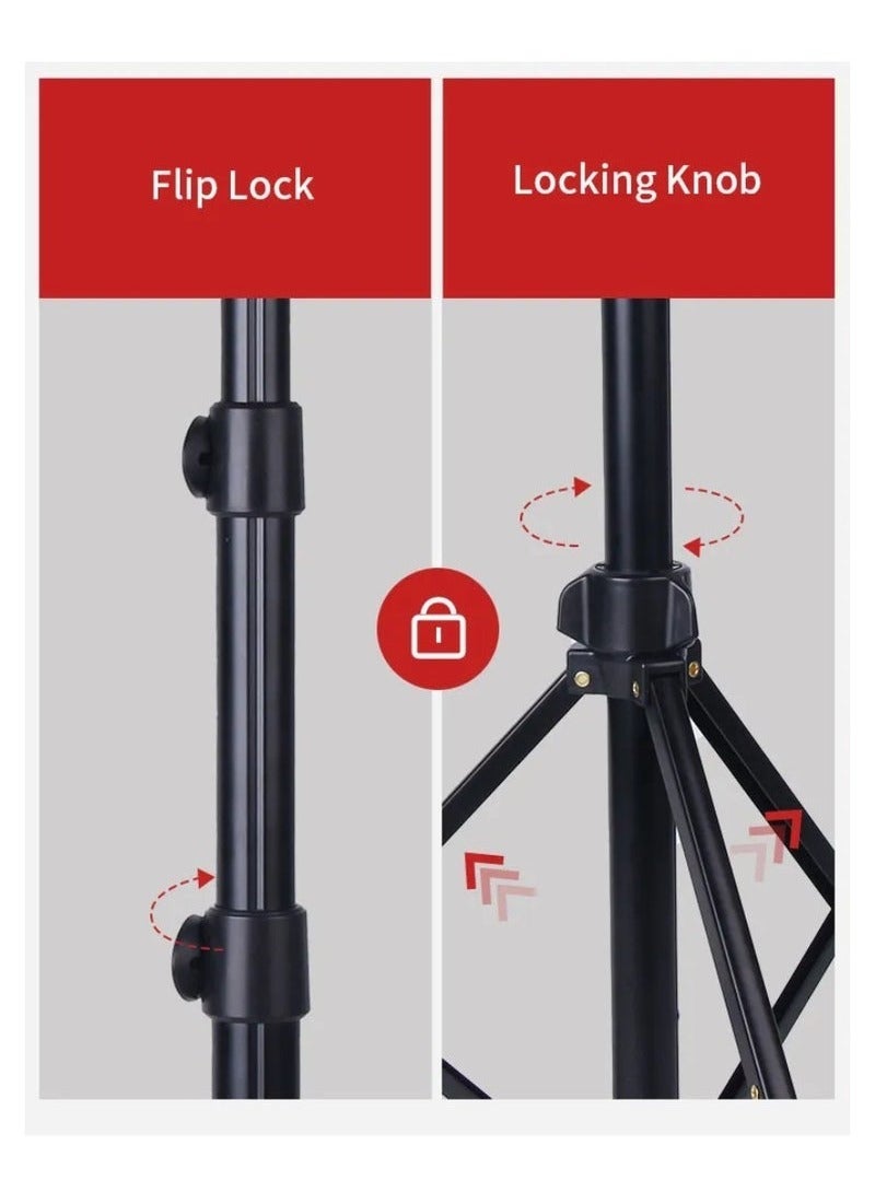 Jmary KP-2206 Multifunctional Adjustable Portable Camera Stand Tripod Stand Cell Phone Holder Floor Stand For Video Recording Stream And Vlog - Image 5