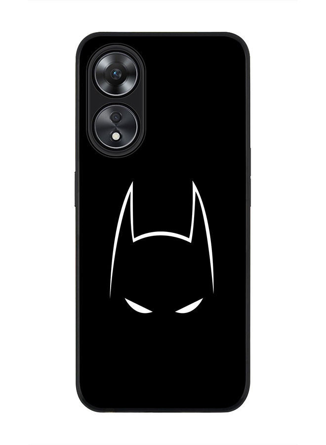 Stylizedd Rugged Black edge case for Oppo A78 5G / Oppo A58 5G Slim fit Soft Case Flexible Rubber Edges Anti Drop TPU Gel Thin Cover -  Sneaky Bat - Image 1