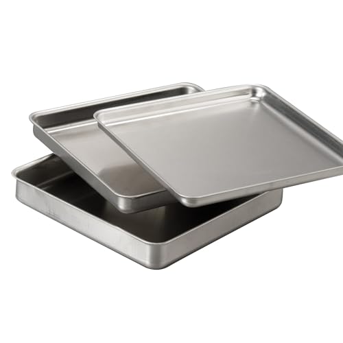 American Metalcraft SQ1010 Square Deep Dish Pan, Aluminum, 1" H, 10" W, 10" L - Image 3