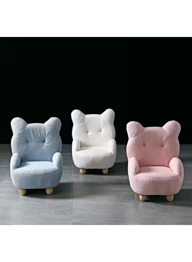 Poppins Home Animal-Themed Children's Sofa Chair with Armrests and Stylish Tufted Upholstery (Pink)  - Image 5
