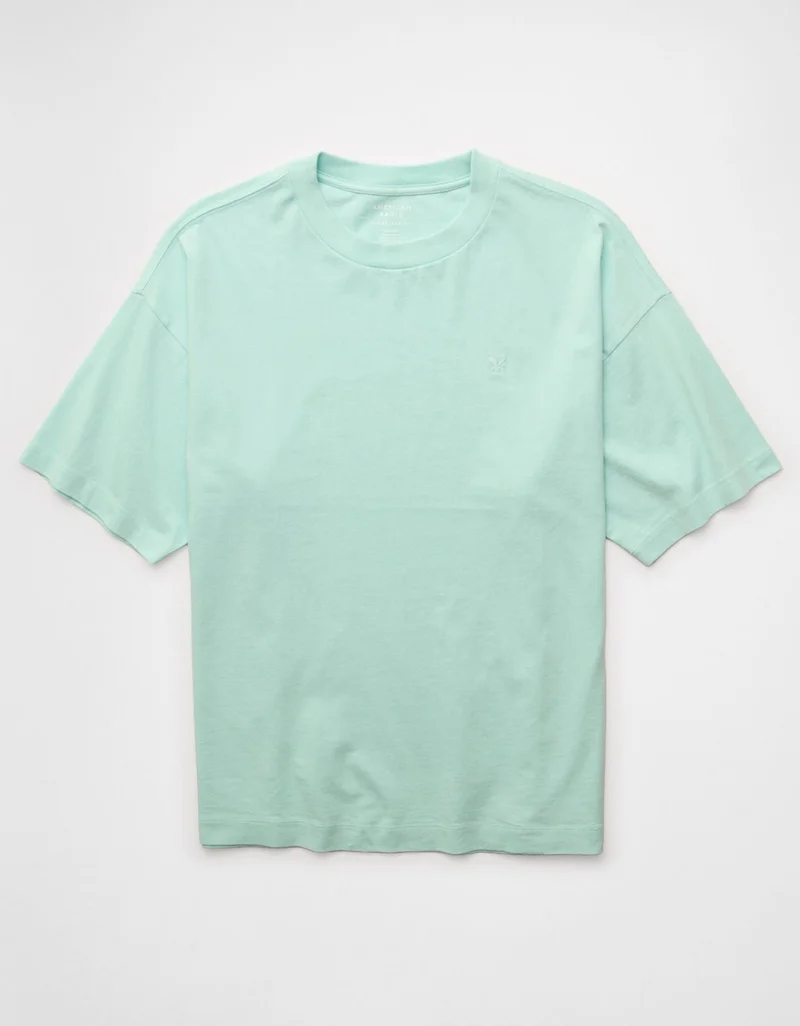 American Eagle  AE Oversized Crewneck T-Shirt  | Best Price UAE
