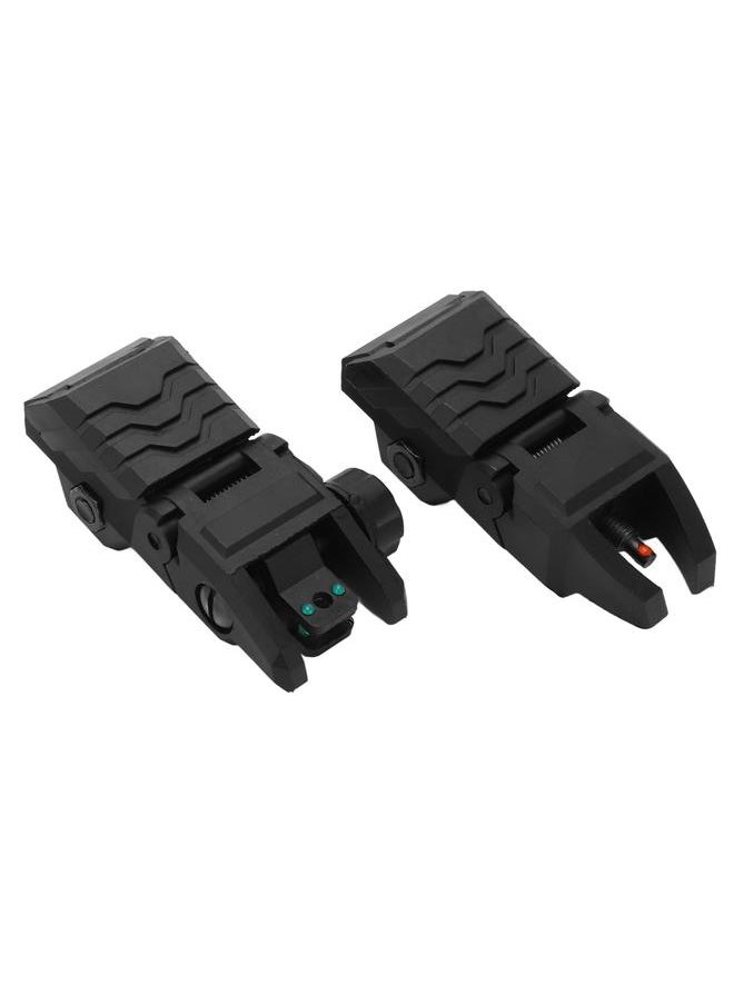 Thoraya - Folding Fiber Optics Flip Up Front and Rear Sights with Visible Red and Green Dots - Image 1