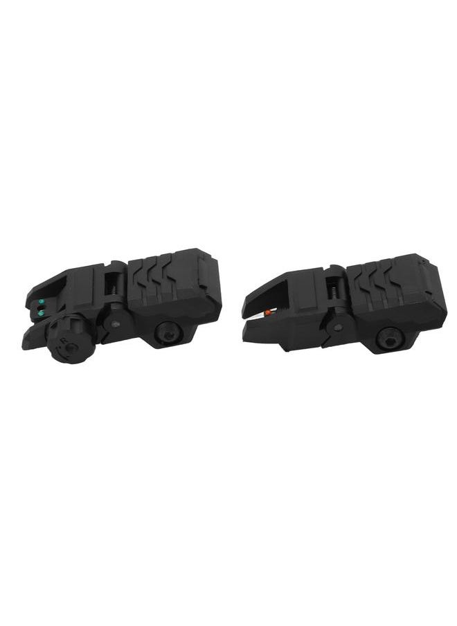 Thoraya - Folding Fiber Optics Flip Up Front and Rear Sights with Visible Red and Green Dots - Image 1