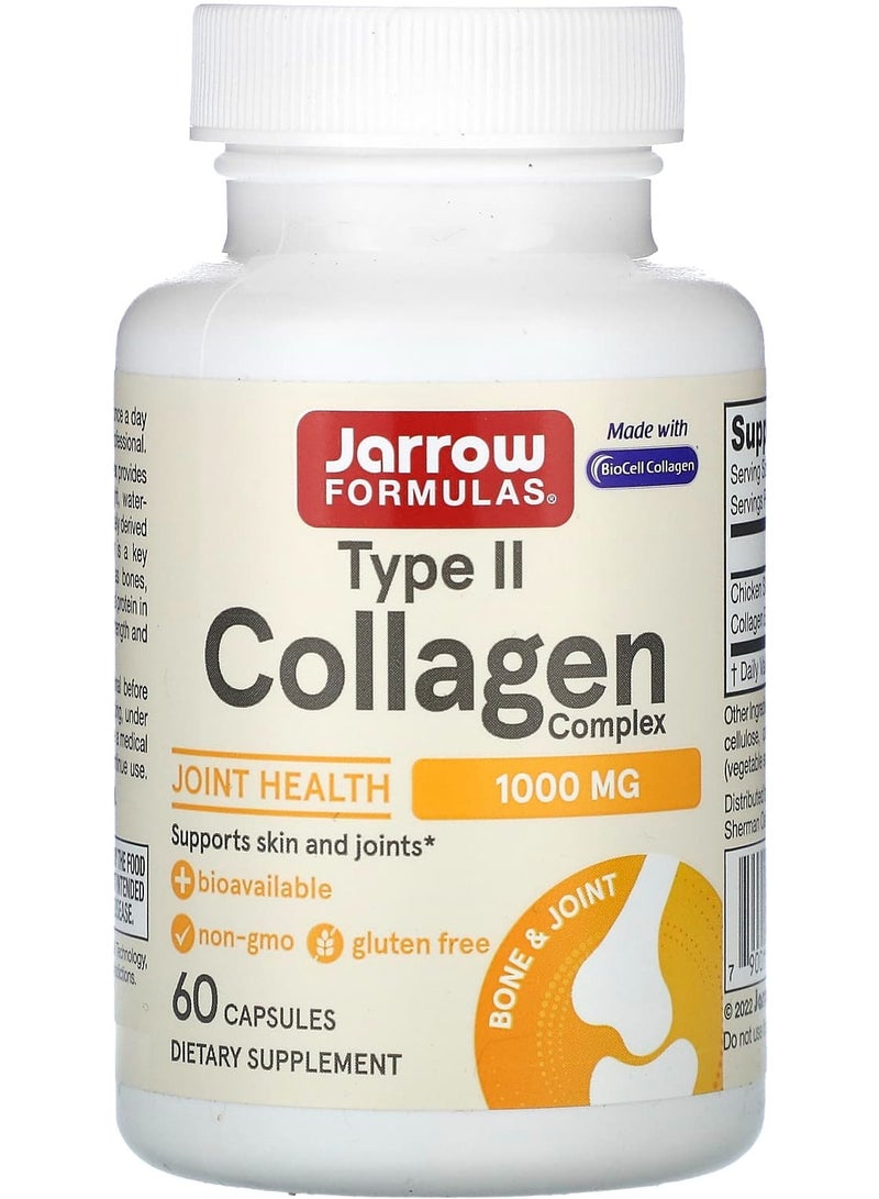 jarrow formulas Type II Collagen Complex, 1,000 mg , 60 Capsules (500 mg per Capsule)