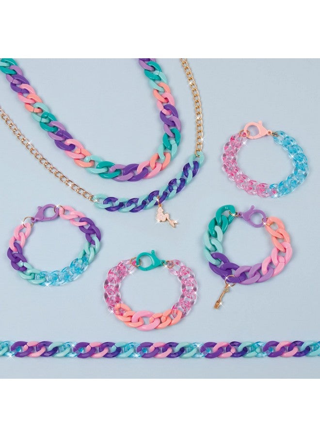 Make It Real طقم صنع قلادة وسوار آرييل من ديزني برينسيس - مجموعة حرف يدوية للبنات - مجوهرات ديزني للبنات 8101214 - Image 5