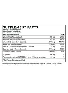 Thorne Thyrocsin - Thyroid Cofactors - 120 Capsules Dietary Supplement  - Image 2