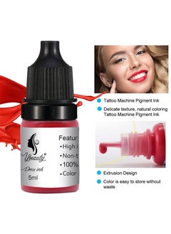 Ybeauty 3 Color Pigment Set For Lip Gloss Permanent Makeup PMU Pigment Ink Microblading Supplies For Lip Tattoo Machine Liquid Lipstick Waterproof Long Lasting Professional Pigment 5ml*3  - Image 3