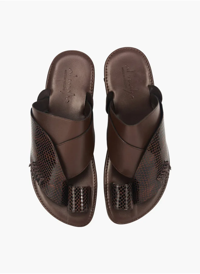 Al Waha Men's Arabic Sandals with Toe Loop - Ramadan Collection