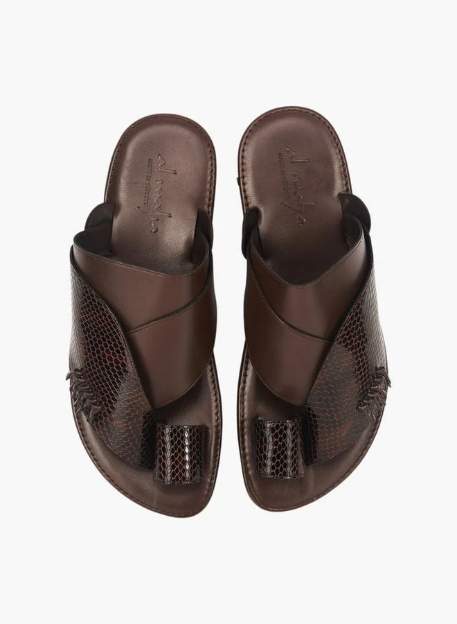 Al Waha Men's Arabic Sandals with Toe Loop - Ramadan Collection