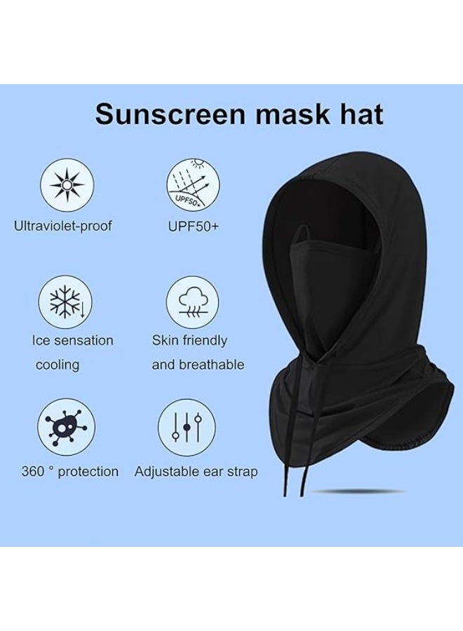 SUNSAR Balaclava Sun UV Protection Hood Breathable Full Head Mask Face Cover for Men Women Fishing Cycling,2 Pack - Image 2