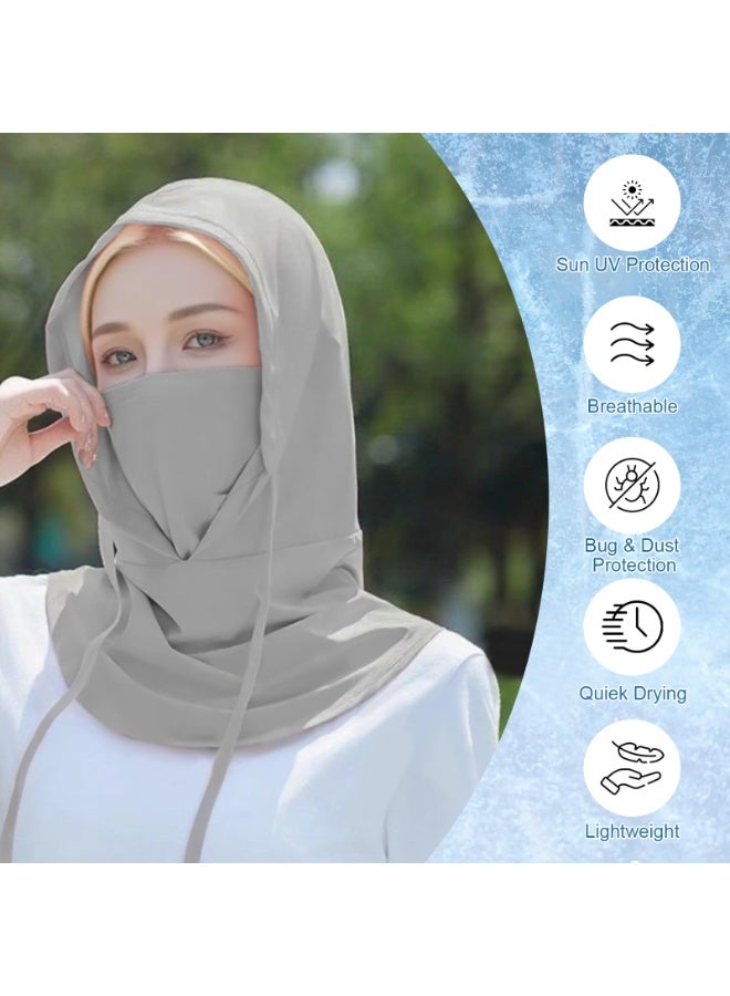 SUNSAR Balaclava Sun UV Protection Hood Breathable Full Head Mask Face Cover for Men Women Fishing Cycling,2 Pack - Image 2