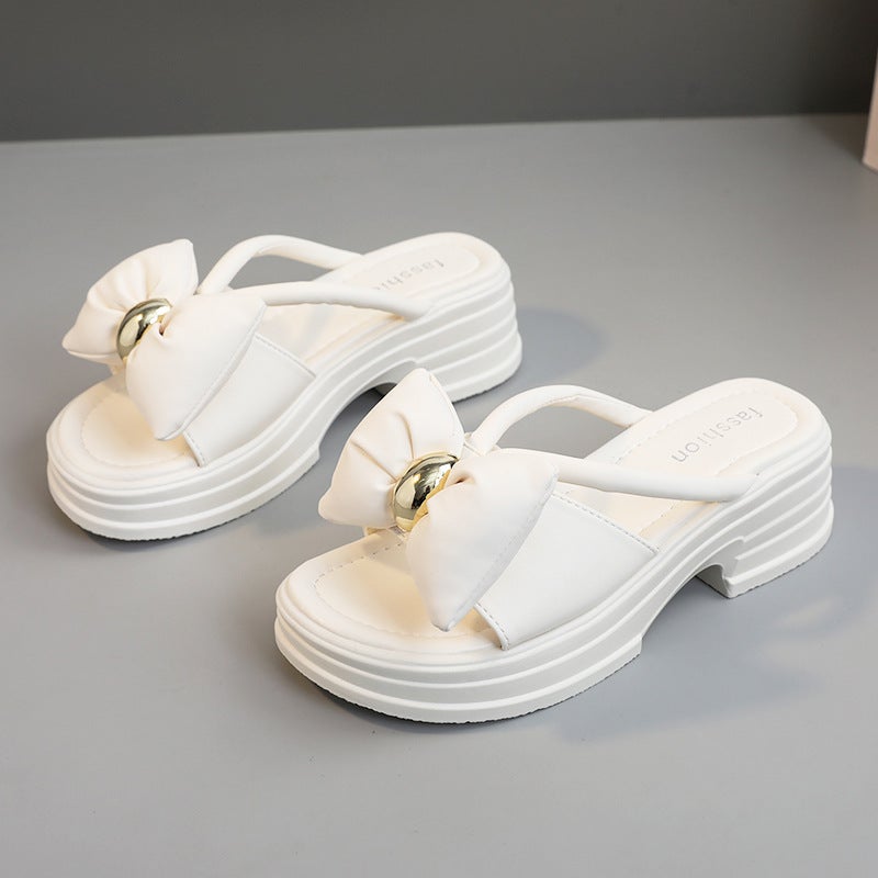 2024 Black High Heel Sandals Breathable Casual Womens Shoes Creamy-white