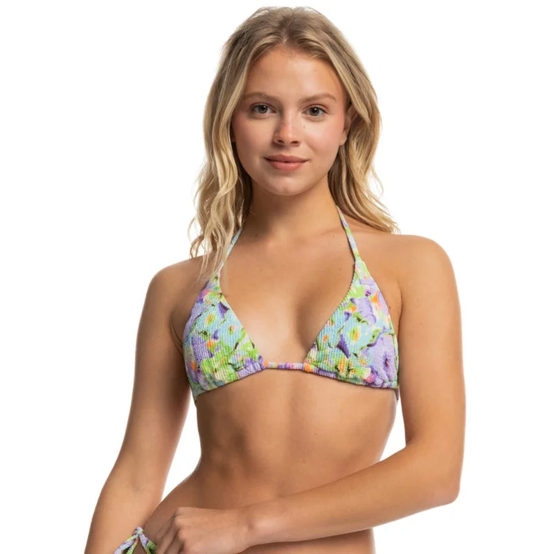 روكسي Blumen Tiki Tri Bikini Top - Women
