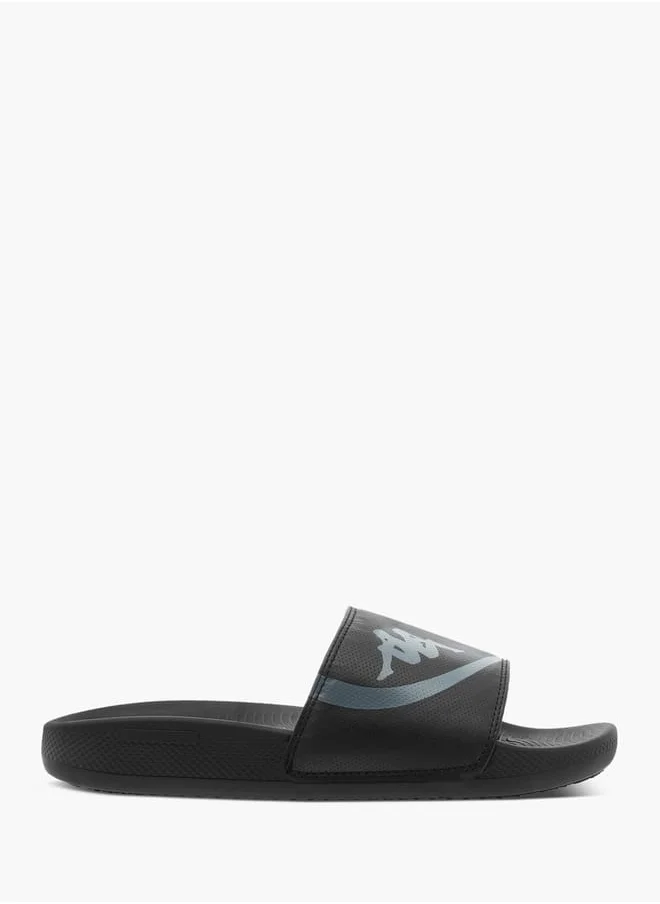 كابا Men's Logo Print Slides