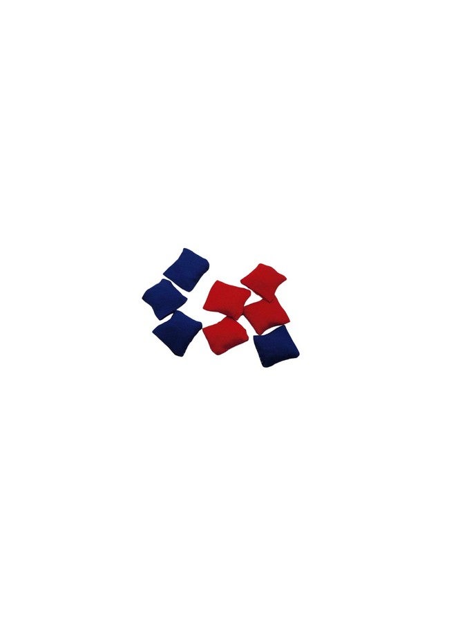 One inch royal blue and red mini cornhole bags tabletop cornhole bean bags quarter size - Image 1