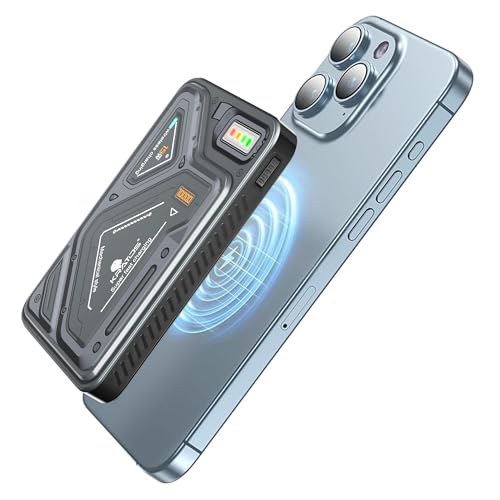 Kratos PB03 Magsafe Powerbank 10000mAh, Mechanical Design,15W wireless power bank for iphone, Fast Charging 22.5W PD Output & USB-A Output, Compatible with iPhone 11/12/13/14/15/16/17 & Samsung series - Image 1
