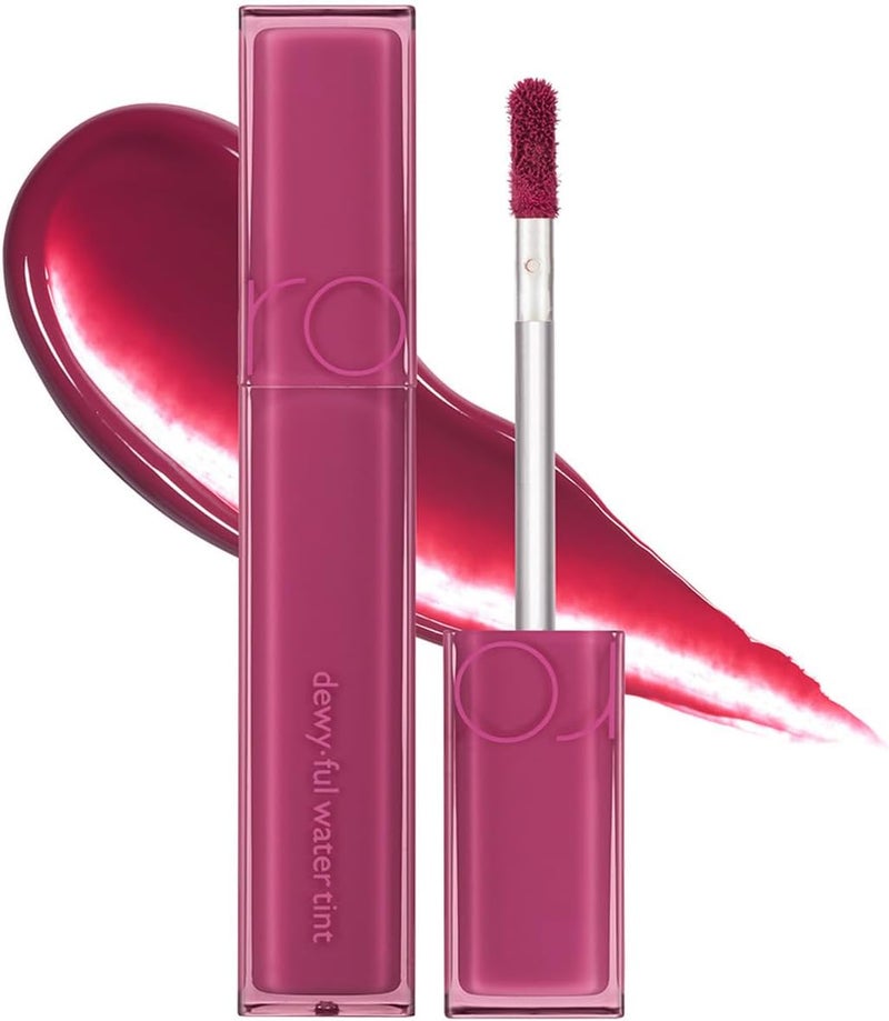 Dewyful Water Tint Lip Gloss 08 berry divine, Long Lasting, Moisturizing Lip Gloss, Natural MLBB Colors, Glow & Moist Finish, Dense Pigment, Daily Makeup, Lightweight Formula - Image 1