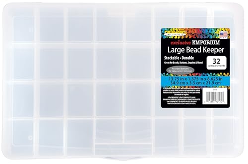 The Beadery Large Bead Keeper Storage Box 32 Compartment 2176 - Image 1