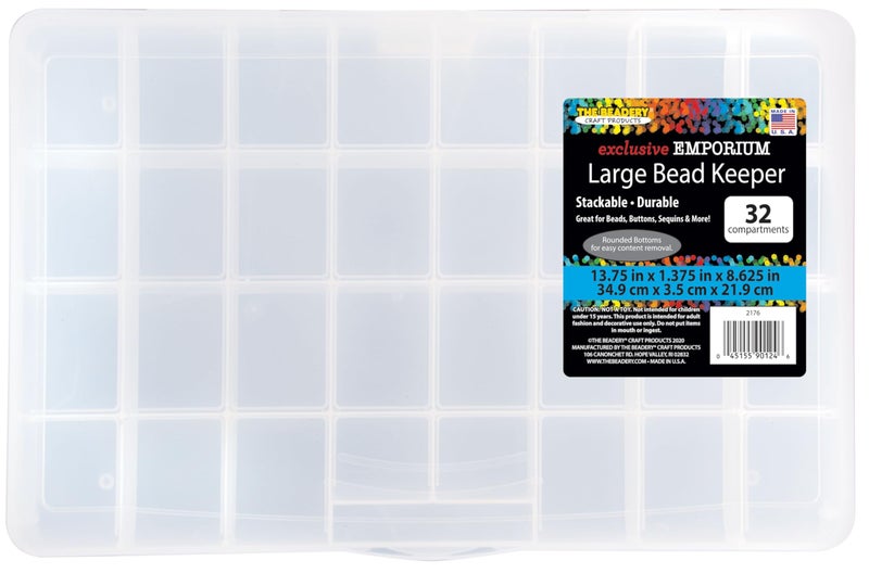 The Beadery Large Bead Keeper Storage Box 32 Compartment 2176 - Image 3
