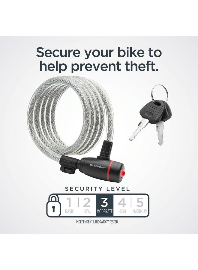 SCHWINN SW77779A-12UK Anti Theft Bike Lock, 6 Foot/12mm Cable - Image 2