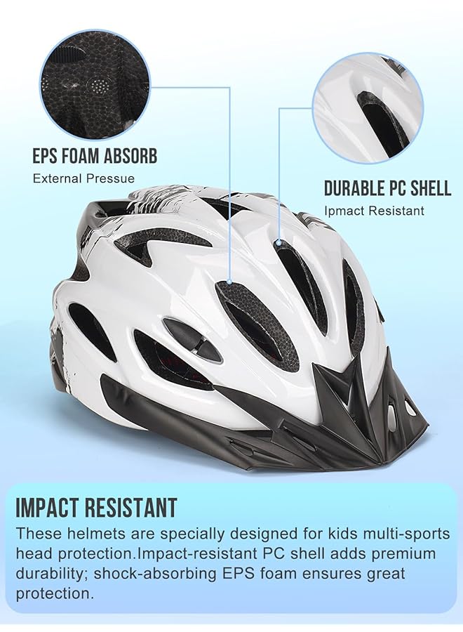 KASTWAVE Kids Bike Helmet Boys Girls Adjustable Kids Helmet Multi Sport Children Helmet (50 55Cm) For Kids Skating Cycling Scooter Boys And Girls Bicycle Helmets With Visor - Image 4