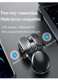 Healife Bluetooth gaming mouse, rechargeable USB wireless mouse, dual-mode gaming mouse, suitable for laptops, Mac, PC, etc.  - Image 2