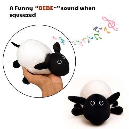 Webby Plush Adorable Sheep Soft Toys with Squeaker Sound | Stuffed Animals | Ideal Gift for New Born Kids - Image 2