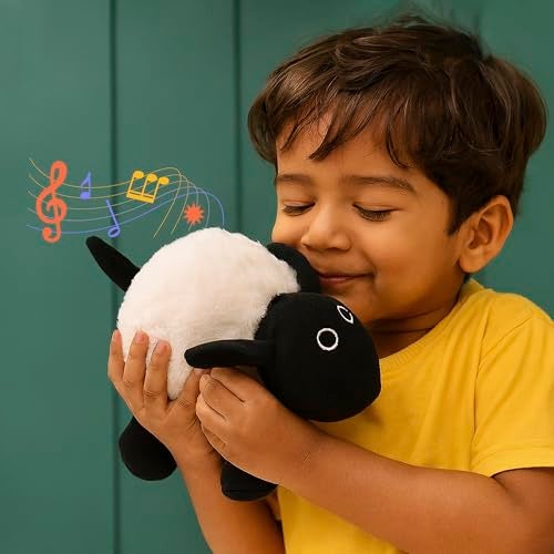 Webby Plush Adorable Sheep Soft Toys with Squeaker Sound | Stuffed Animals | Ideal Gift for New Born Kids - Image 5